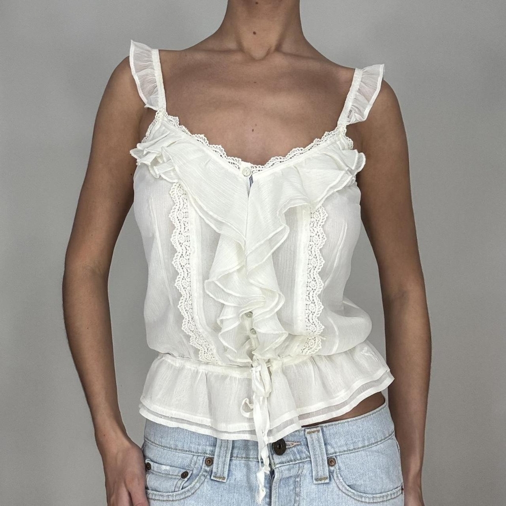 Abercrombie White Blouse Top